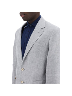 Unstructured Linen Wool And Silk Jacket