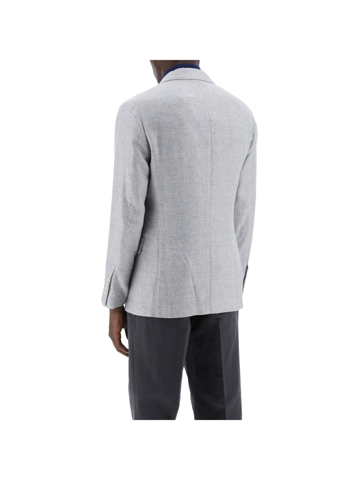 Unstructured Linen Wool And Silk Jacket