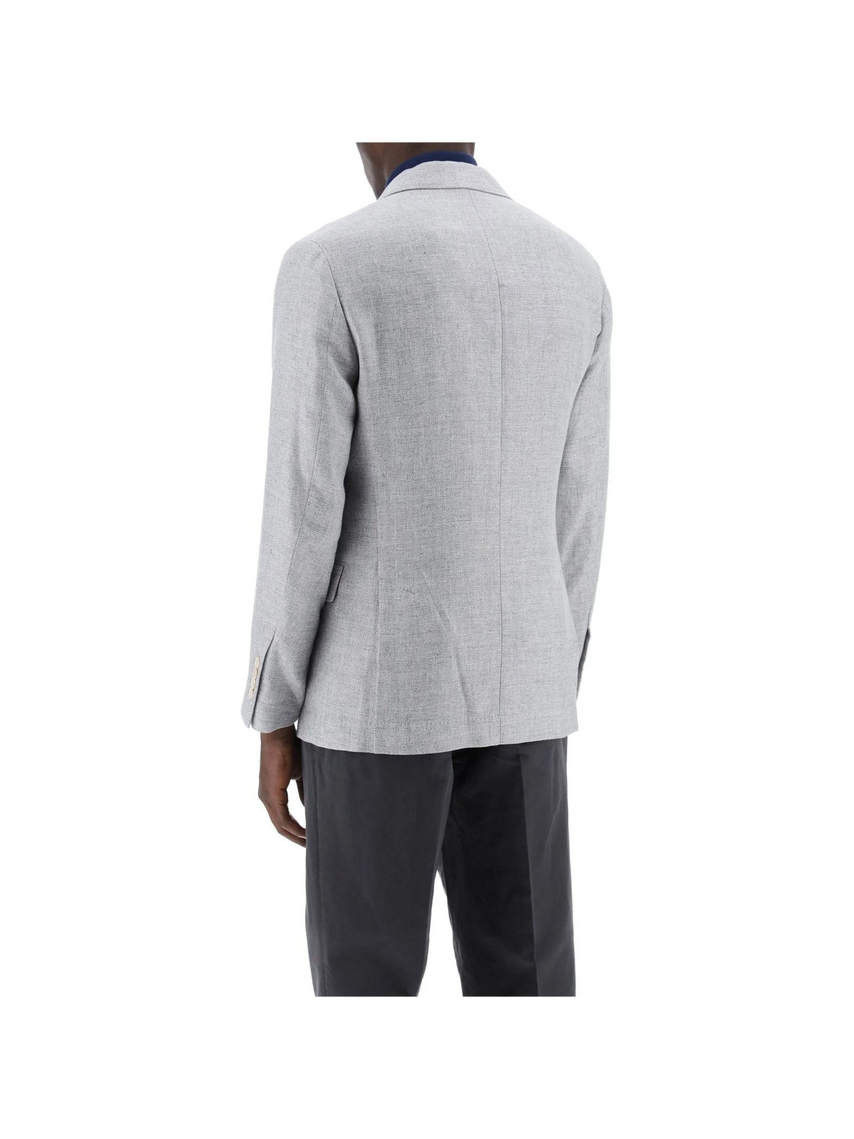 Unstructured Linen Wool And Silk Jacket