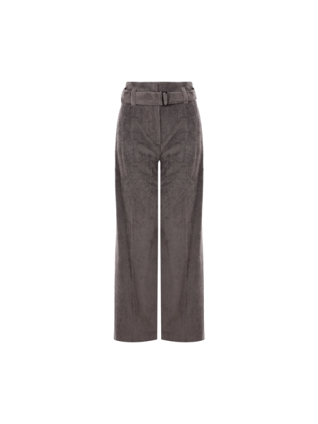 Wide-leg Corduroy Trousers-BRUNELLO CUCINELLI-JOHN JULIA