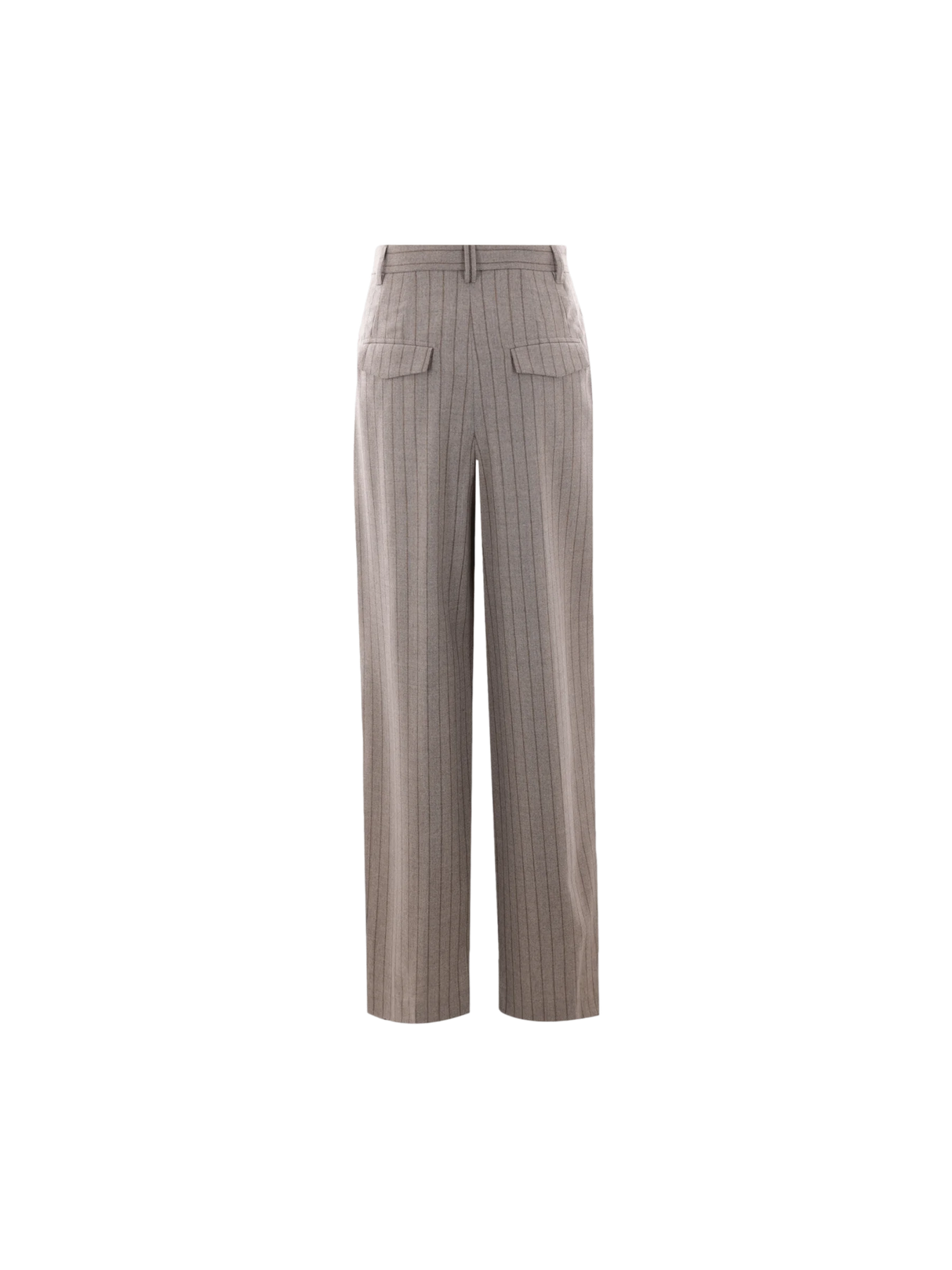 Wide-leg Pinstripe Wool Trousers-BRUNELLO CUCINELLI-JOHN JULIA