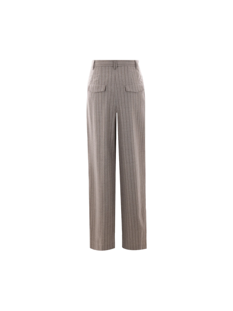 Wide-leg Pinstripe Wool Trousers-BRUNELLO CUCINELLI-JOHN JULIA