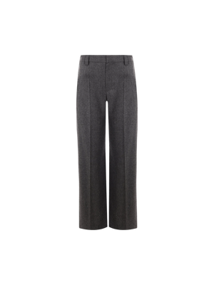 Wide-leg Wool and Cashmere Trousers-BRUNELLO CUCINELLI-JOHN JULIA