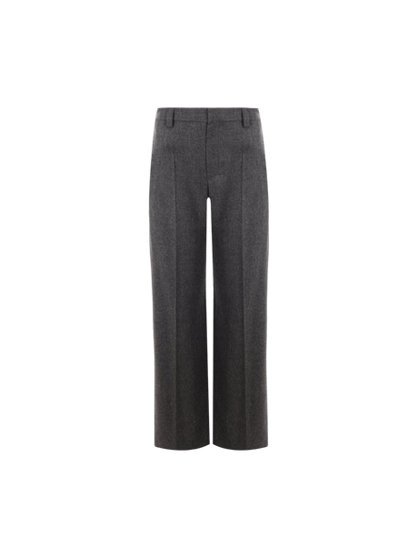 Wide-leg Wool and Cashmere Trousers-BRUNELLO CUCINELLI-JOHN JULIA