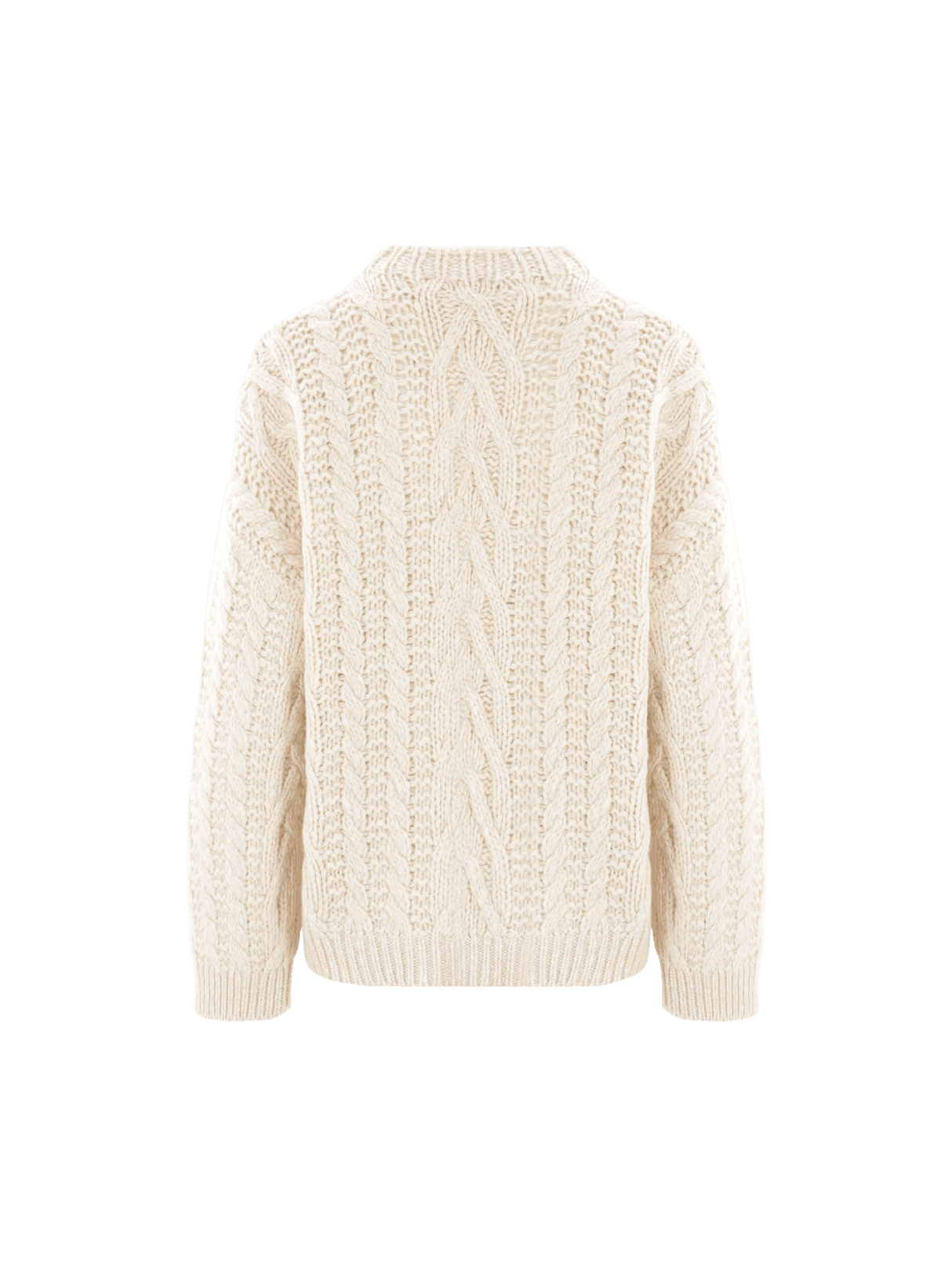 Wool and Cashmere Cable-knit Sweater-BRUNELLO CUCINELLI-JOHN JULIA