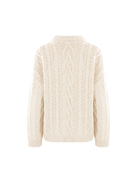 Wool and Cashmere Cable-knit Sweater-BRUNELLO CUCINELLI-JOHN JULIA