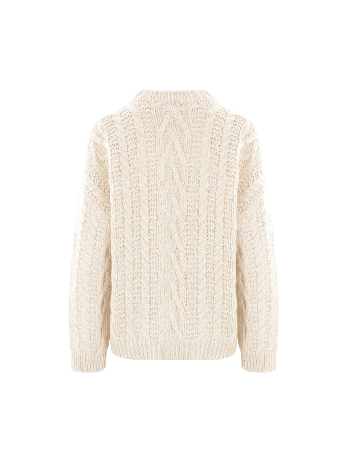 Wool and Cashmere Cable-knit Sweater-BRUNELLO CUCINELLI-JOHN JULIA