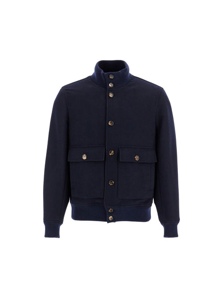 Beaver Bomber Jacket In Italian