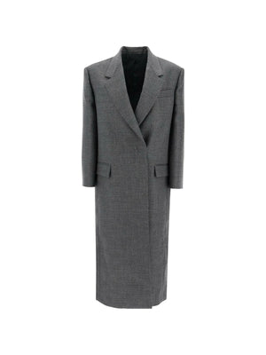 Virgin Wool Long Overcoat.