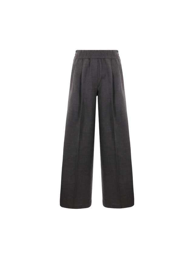 Wool Organza Track Trousers-BRUNELLO CUCINELLI-JOHN JULIA