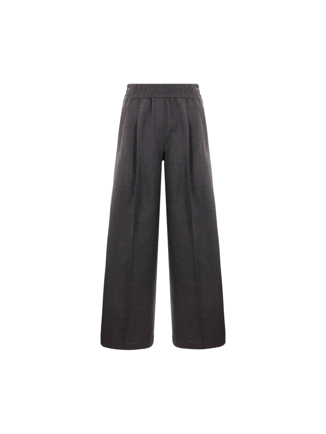 Wool Organza Track Trousers-BRUNELLO CUCINELLI-JOHN JULIA