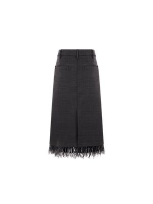 Wool Skirt-BRUNELLO CUCINELLI-JOHN JULIA