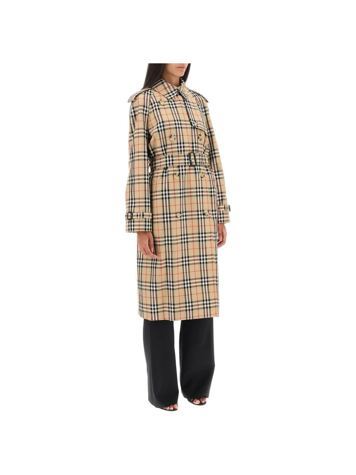 BURBERRY-Archive Check Trench Coat-JOHN JULIA