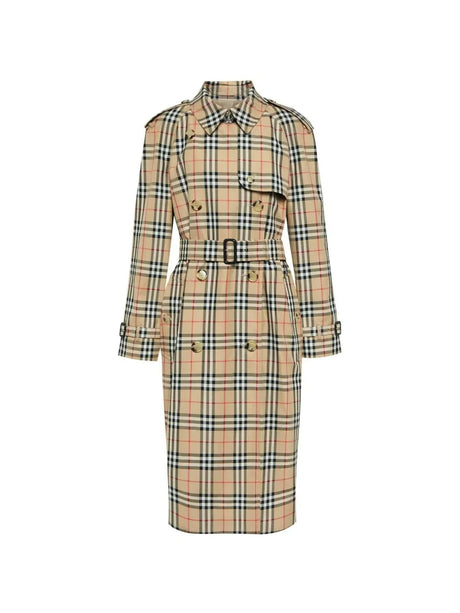 BURBERRY-Archive Check Trench Coat-JOHN JULIA