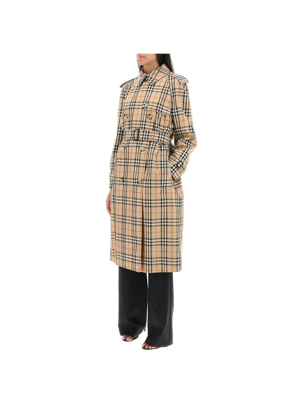 BURBERRY-Archive Check Trench Coat-JOHN JULIA