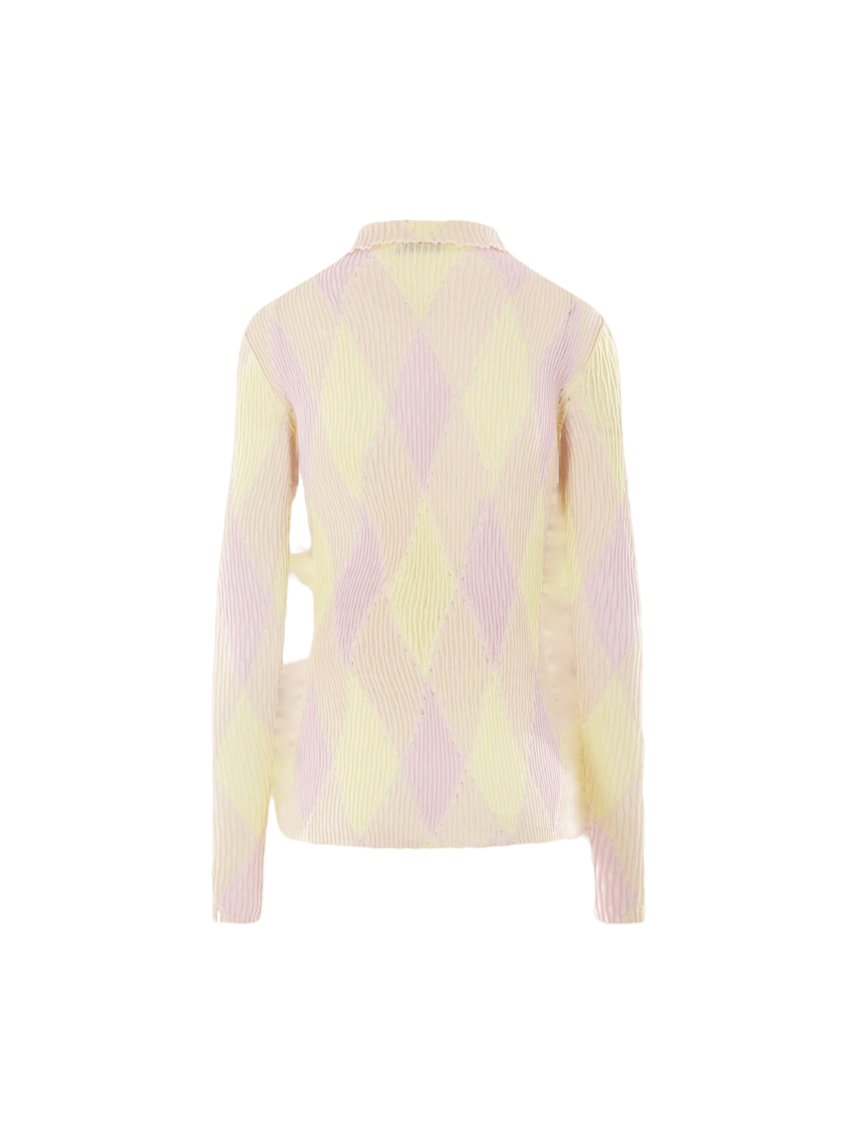 Argyle Cotton and Silk Sweater-BURBERRY-JOHN JULIA