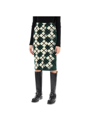 Argyle Cotton Skirt BURBERRY JOHN JULIA.