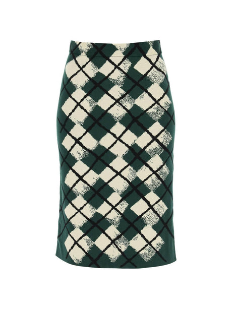 Argyle Cotton Skirt BURBERRY JOHN JULIA.