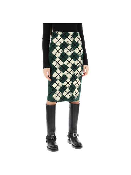 Argyle Cotton Skirt BURBERRY JOHN JULIA.