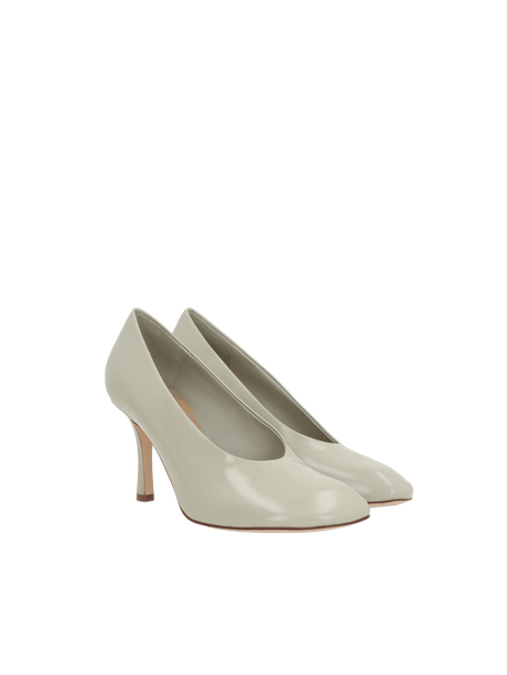 Baby Shiny Leather Pumps-BURBERRY-JOHN JULIA