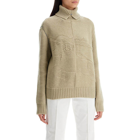 BURBERRY-Cashmere Sweater With Ekd Design -JOHN JULIA.