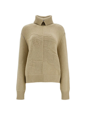 BURBERRY-Cashmere Sweater With Ekd Design -JOHN JULIA.