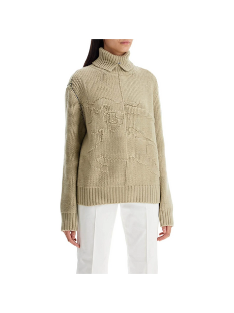 BURBERRY-Cashmere Sweater With Ekd Design -JOHN JULIA.