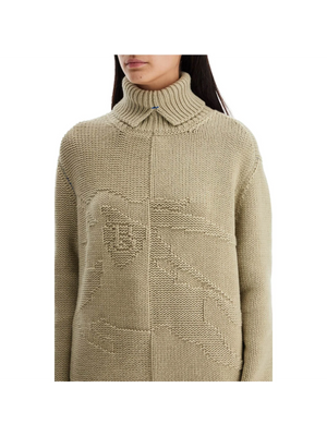 BURBERRY-Cashmere Sweater With Ekd Design -JOHN JULIA.