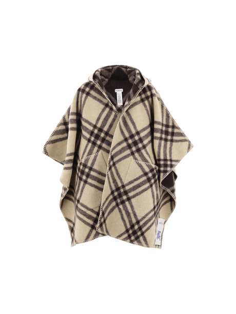 Catherine Wool Cape-BURBERRY-JOHN JULIA