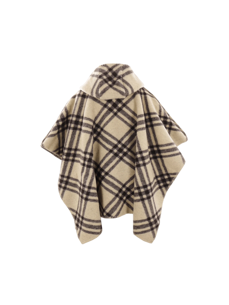 Catherine Wool Cape-BURBERRY-JOHN JULIA