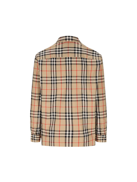 Caxtan Poplin Check Shirt-BURBERRY-JOHN JULIA