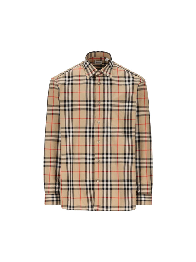 Caxtan Poplin Check Shirt-BURBERRY-JOHN JULIA