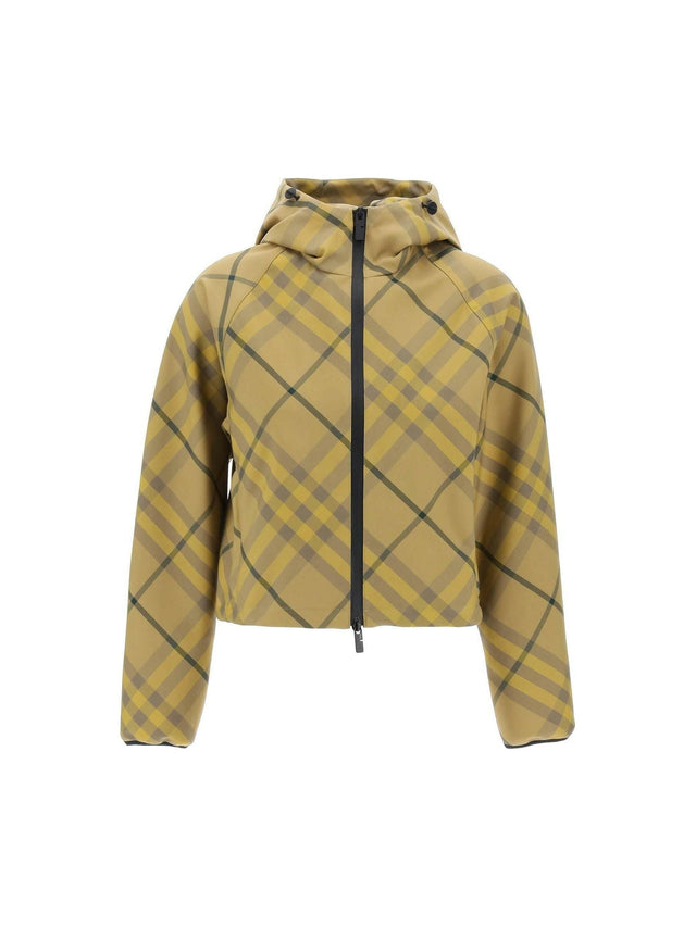 Cedar Cropped Check Lightweight Jacket BURBERRY JOHN JULIA.