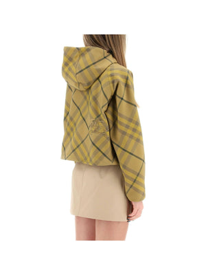 Cedar Cropped Check Lightweight Jacket BURBERRY JOHN JULIA.