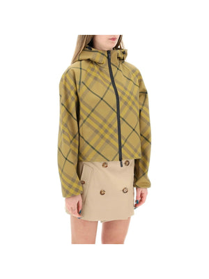 Cedar Cropped Check Lightweight Jacket BURBERRY JOHN JULIA.