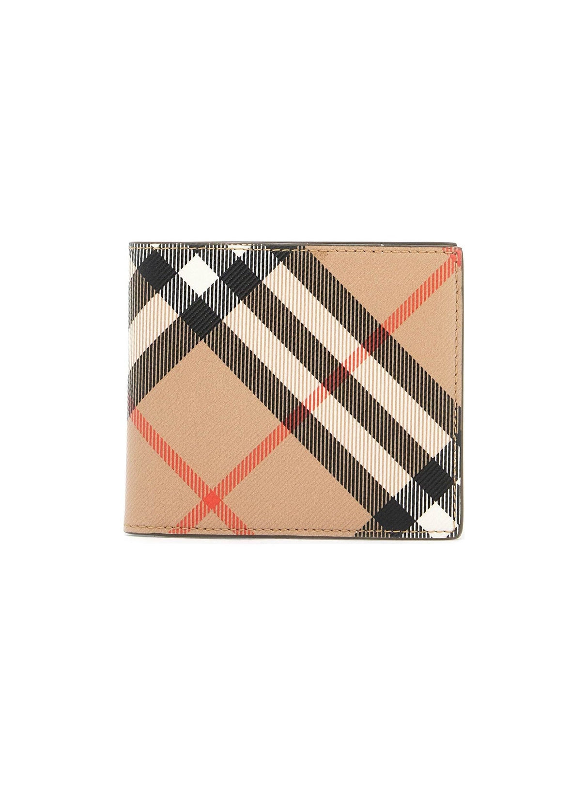 BURBERRY-Check Bifold Wallet -JOHN JULIA.