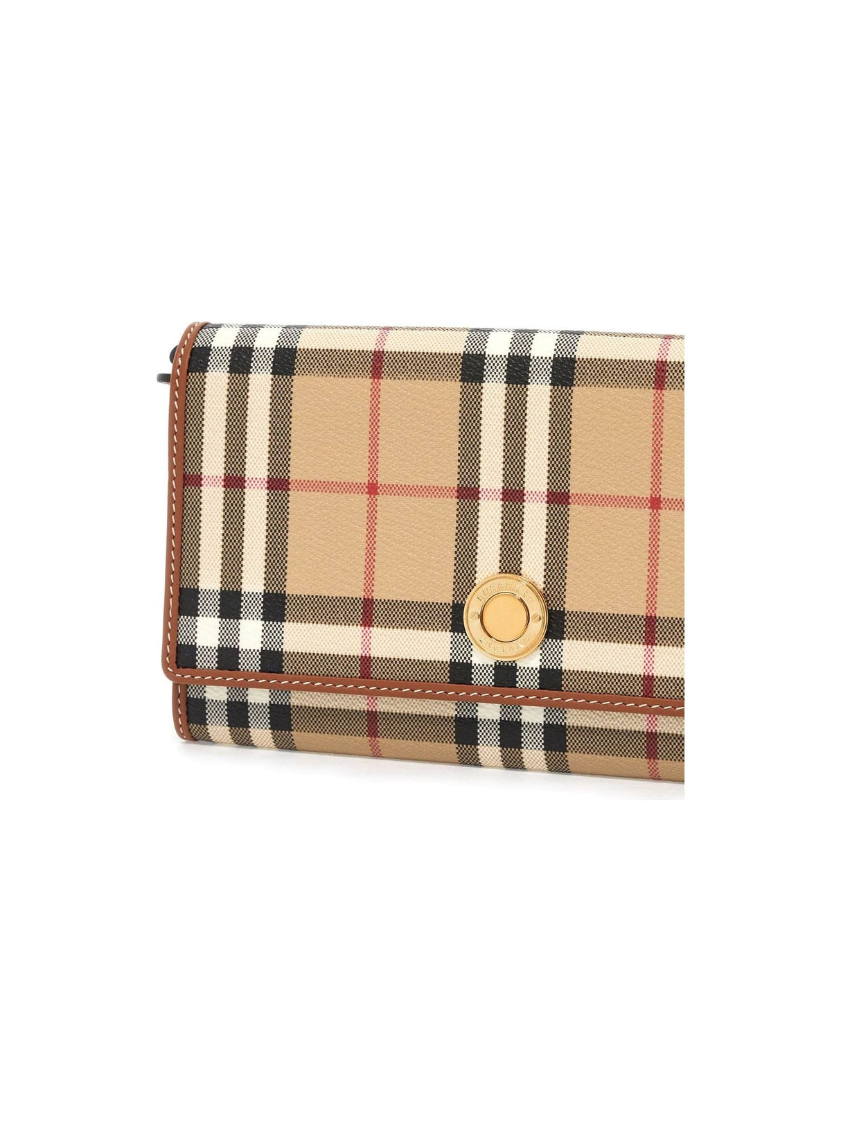 BURBERRY-Check Chain Strap Wallet -JOHN JULIA.