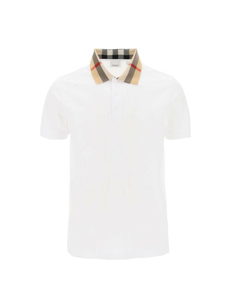 BURBERRY-Check Collar Cody Polo Shirt-JOHN JULIA