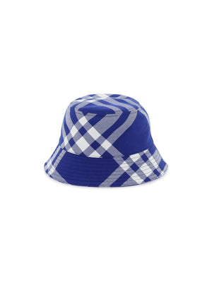 Check Cotton-Blend Bucket Hat