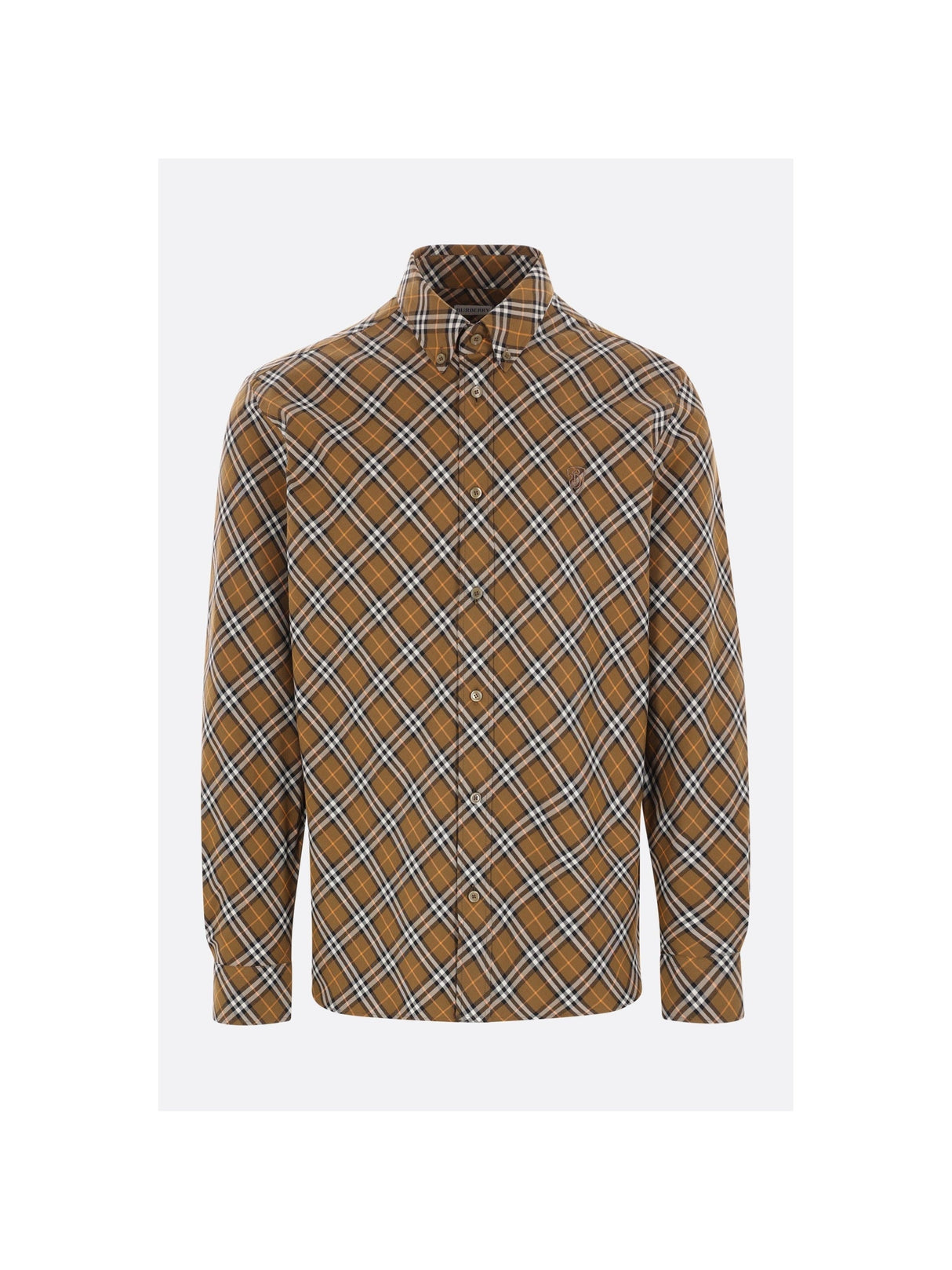 Check Cotton Shirt-BURBERRY-JOHN JULIA