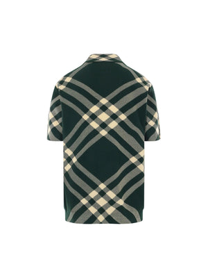 Check Knit Polo Shirt-BURBERRY-JOHN JULIA