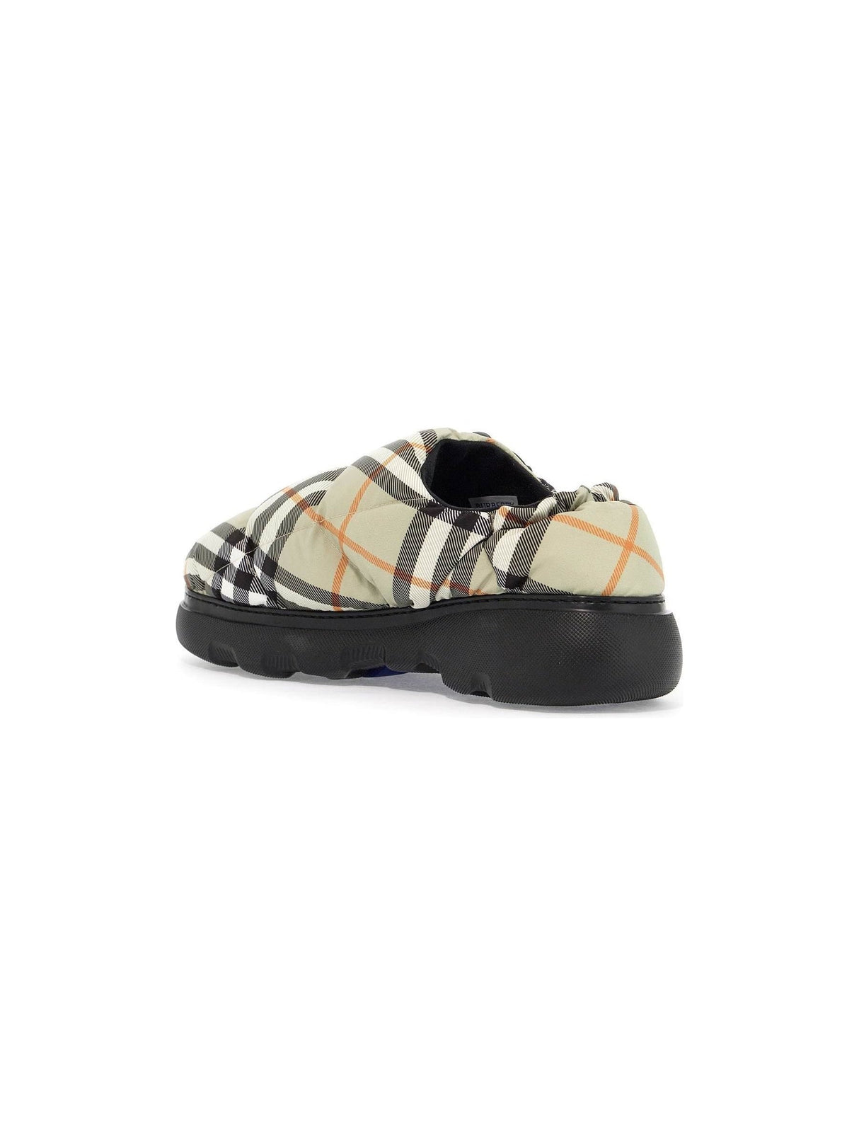 BURBERRY-Check Nylon Blend Pillow Mules -JOHN JULIA.