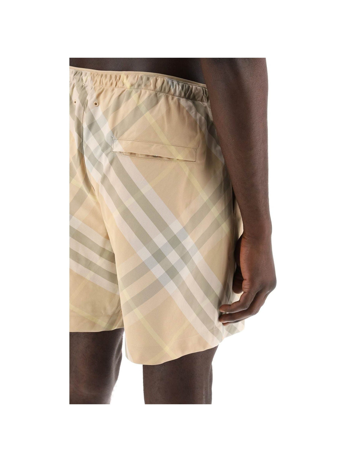 Check Nylon Swim Shorts - Men > Clothing > Underwear and Beachwear > Beachwear