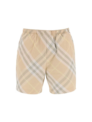 Check Nylon Swim Shorts