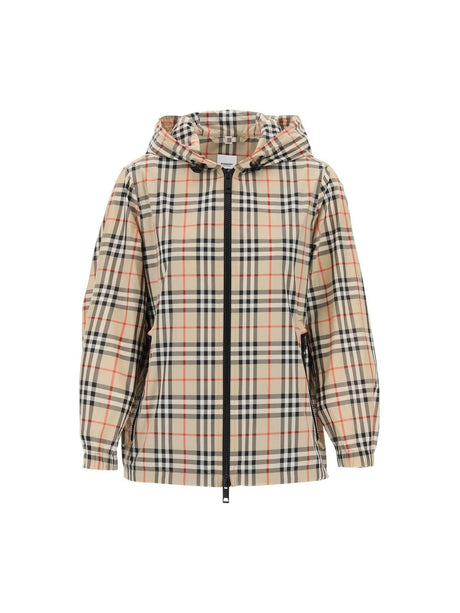 Check Windbreaker Jacket BURBERRY JOHN JULIA.