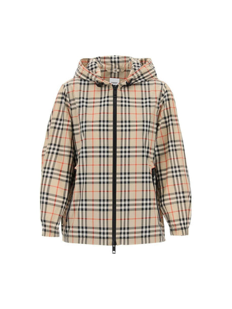 Check Windbreaker Jacket BURBERRY JOHN JULIA.