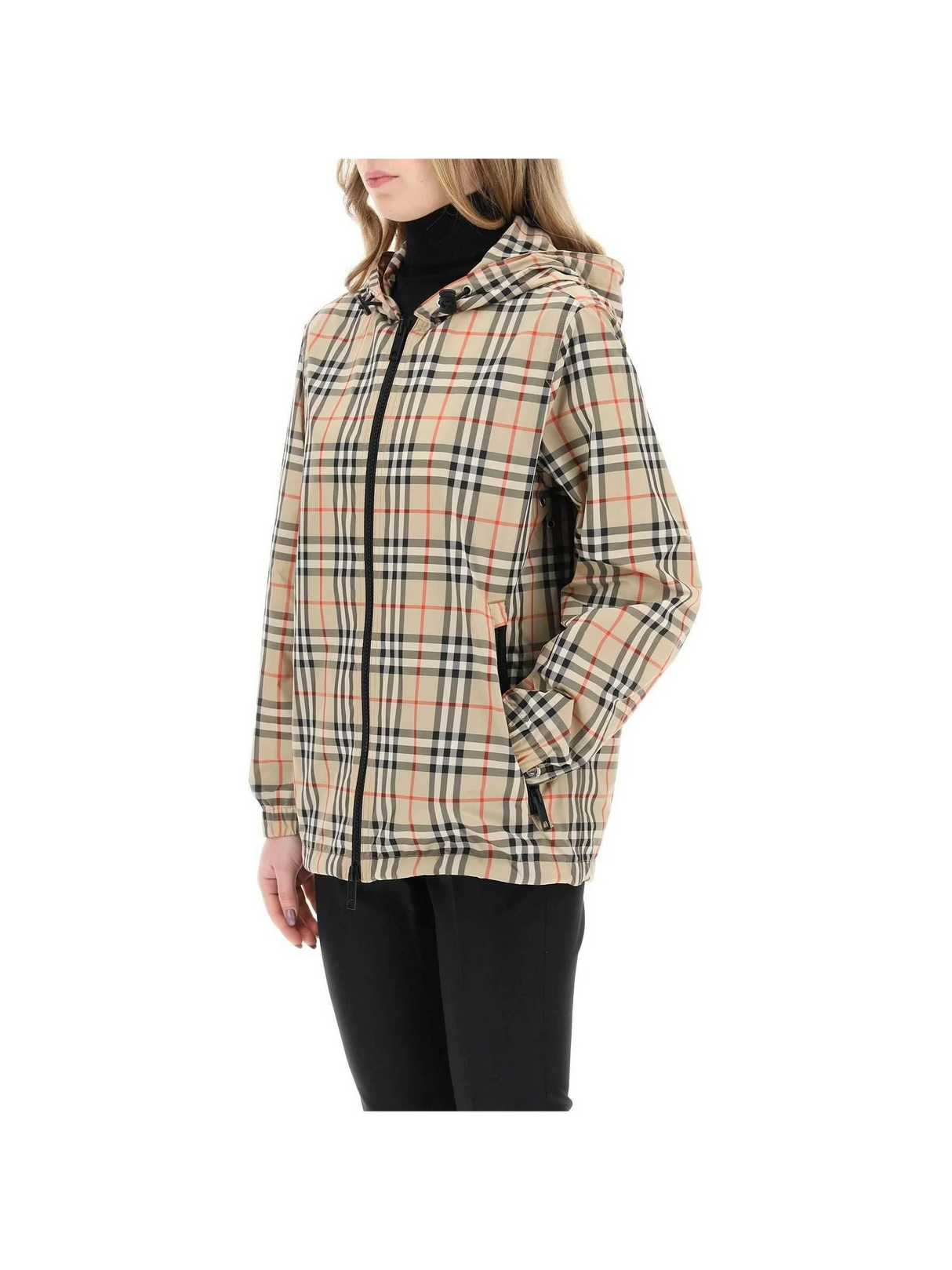 Check Windbreaker Jacket BURBERRY JOHN JULIA.