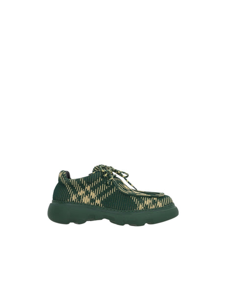 Check Print Stretch Nylon Creepers-BURBERRY-JOHN JULIA