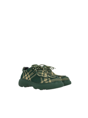 Check Print Stretch Nylon Creepers-BURBERRY-JOHN JULIA