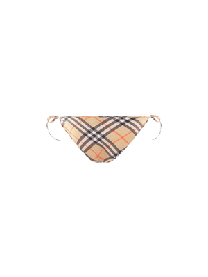 Check Stretch Nylon Bikini Slip-BURBERRY-JOHN JULIA